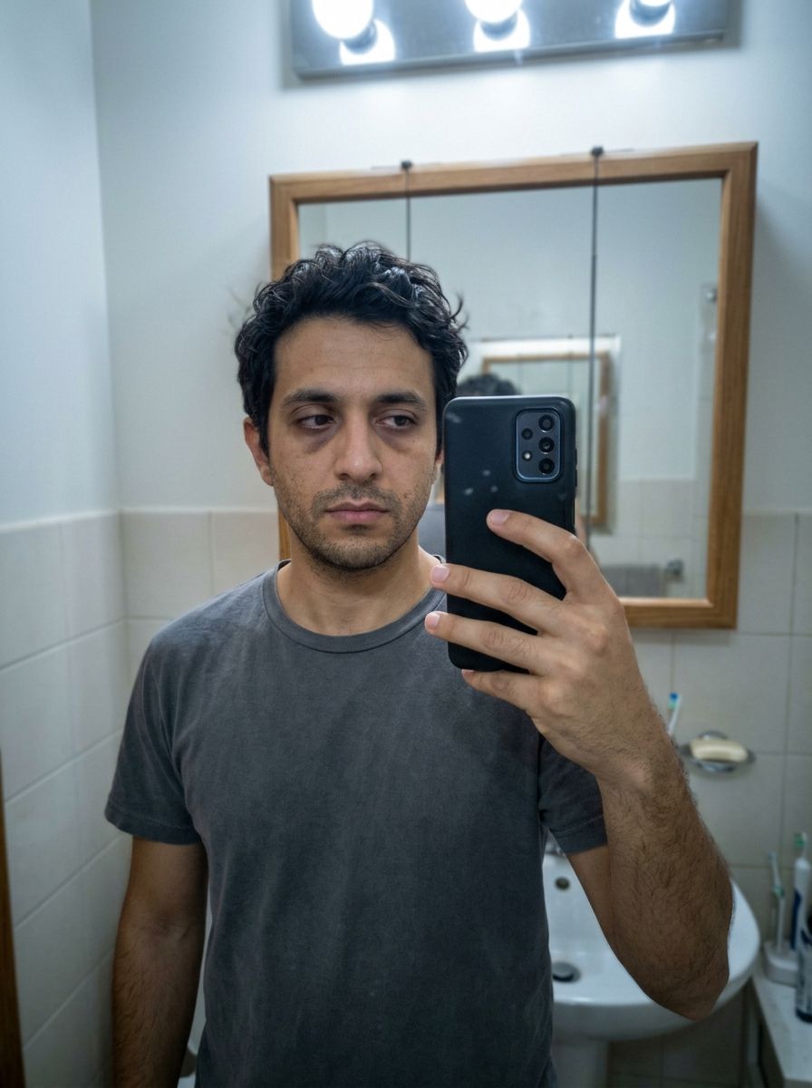 An ordinary everyday phone selfie
