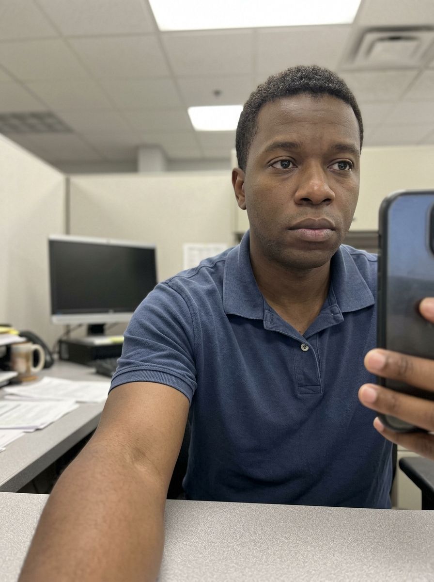 An ordinary everyday phone selfie