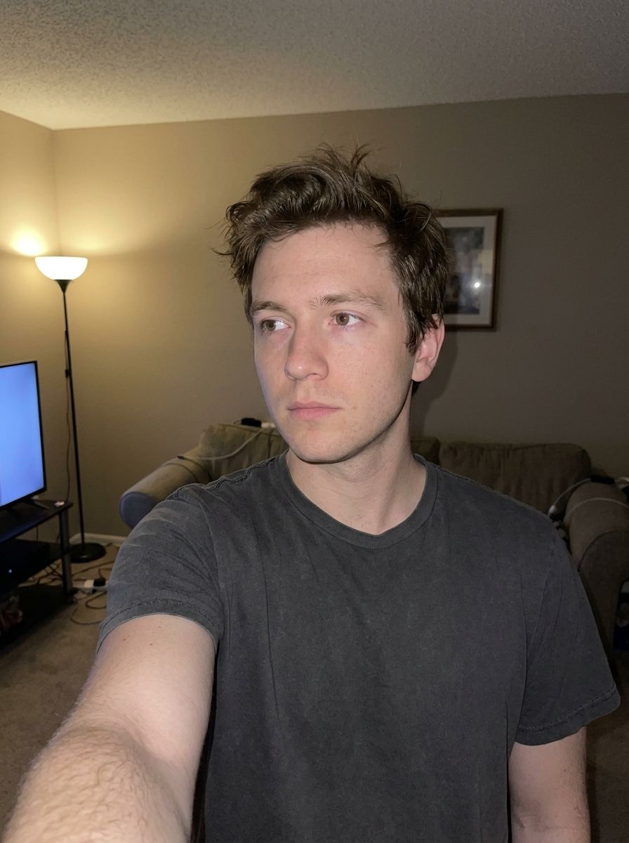 An ordinary everyday phone selfie
